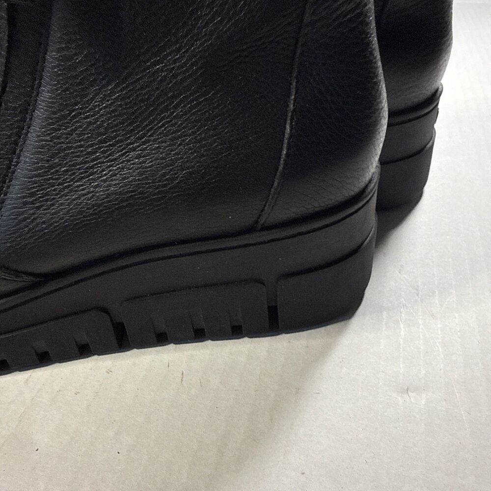 Vionic Uptown Sur Booties Women's 8 Black Leather Flexible Wedge Ankle Boots Zip - Picture 8 of 11